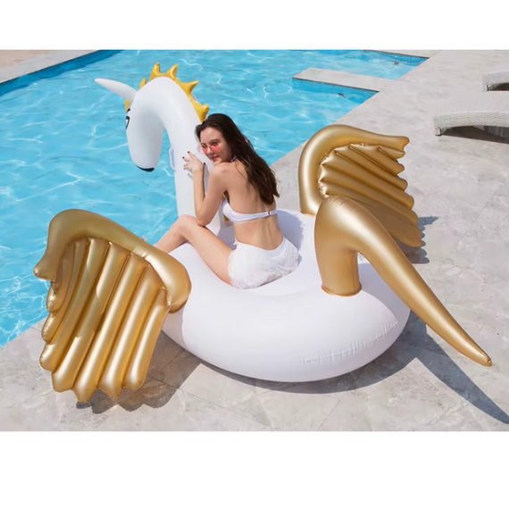 Надувний круг Єдиноріг із блискітками всередині, для підлітків і дорослих, 275 x 140 x 120 см | Зображення 4