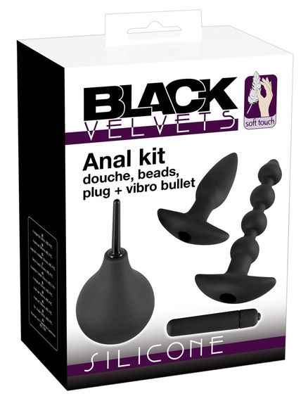 Набір анальних іграшок Black Velvets, чорний | Зображення 1