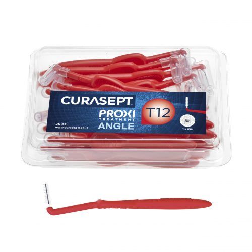 Йоржик міжзубний кутовий Curasept PROXI T12, червоний, 25шт