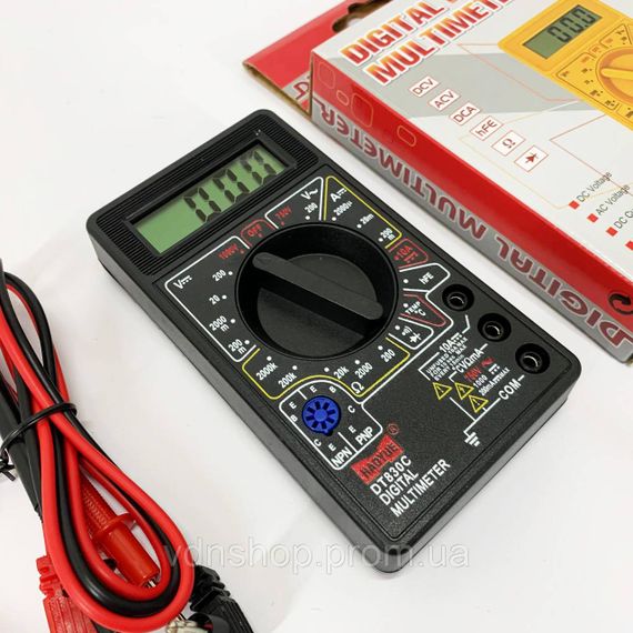 Тестер для електрика HAOYUE DT830C, Тестер напруги цифровий з функцією діодного тесту IY-56 | Зображення 6