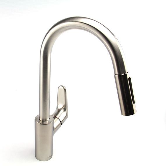 Змішувач для кухні Hansgrohe Focus M41, довж.виливу - 235мм, витяжний, 1важіль, KM240, сталь (31815800)