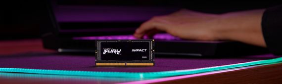 Пам&#039;ять ноутбука Kingston DDR5 16GB 5600 FURY Impact PnP KF556S40IB-16 | Зображення 3
