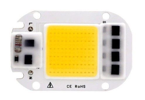 Светодиодная матрица с драйвером COB LED 50Вт 4500лм 220В, тепл. белая