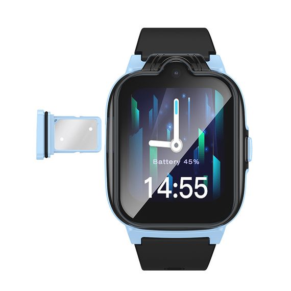 Дитячий cмарт-годинник Hoco Y104 4G Blue | Зображення 1