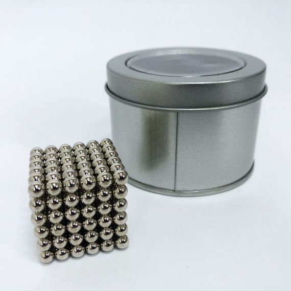 Неокуб 216 Нео NeoCube Серебристый, Неокуб фігури, Головоломка нео куб IZ-225 магніт 5мм