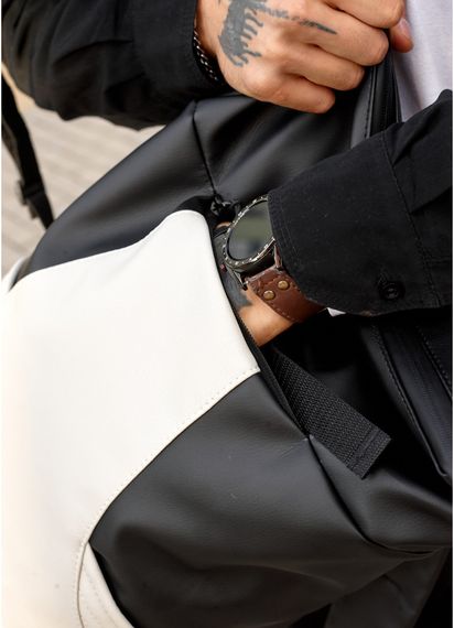 Чоловічий рюкзак Sambag RollTop X чорно-сірий 41 х 27 х 18 см (24320130m) | Зображення 4