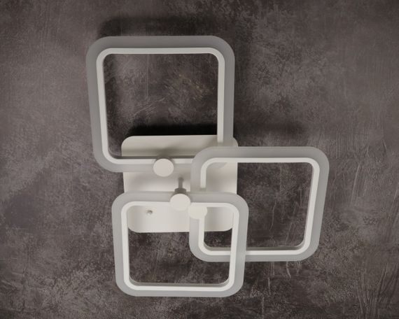 Люстра світлодіодна стельова LED світильник для квартири на стелю лед з пультом 25623 Білий 11х41х60 см. | Зображення 4