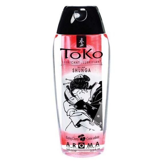 Лубрикант на водной основе Shunga Toko AROMA – Blazing Сherry (165 мл), не содержит сахара sexstyle