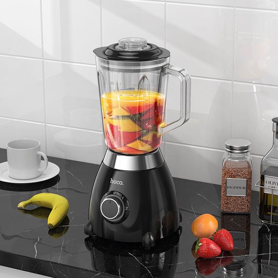 Блендер HOCO HE33 1.5L electric retro juicer blender (EU) Black | Зображення 4