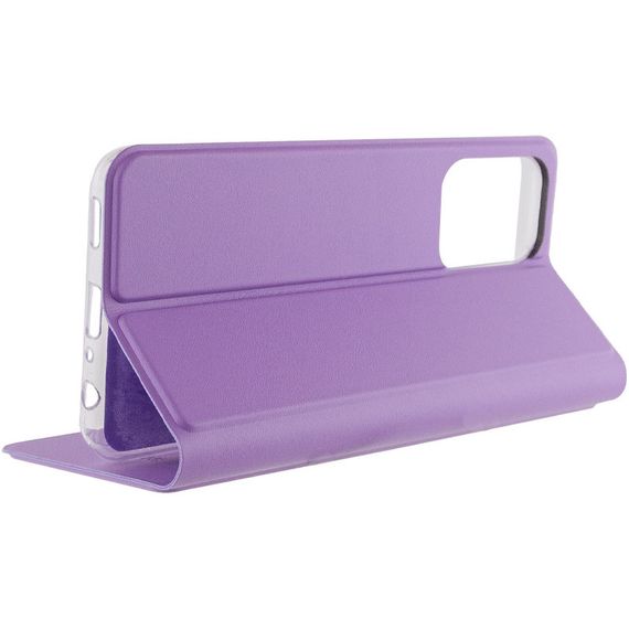 Шкіряний чохол-книжка GETMAN Elegant (PU) для Xiaomi Redmi 12 Бузковий | Зображення 4