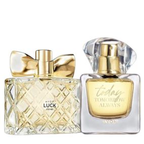 Женский парфюмированный набор «Удача и Любовь» Avon Luck для нее 50 мл + Today для нее 50 мл