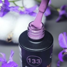 Гель-лак для ногтей Bee Nails 133 (светло-баклажановый) 8мл