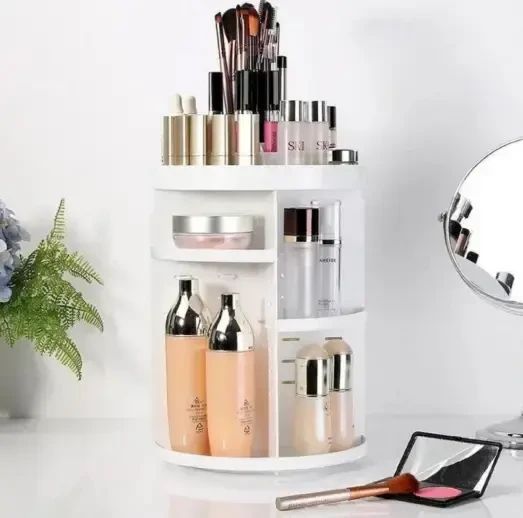 Органайзер для косметики 360 ° Rotation Cosmetic Organizer - Білий | Зображення 4