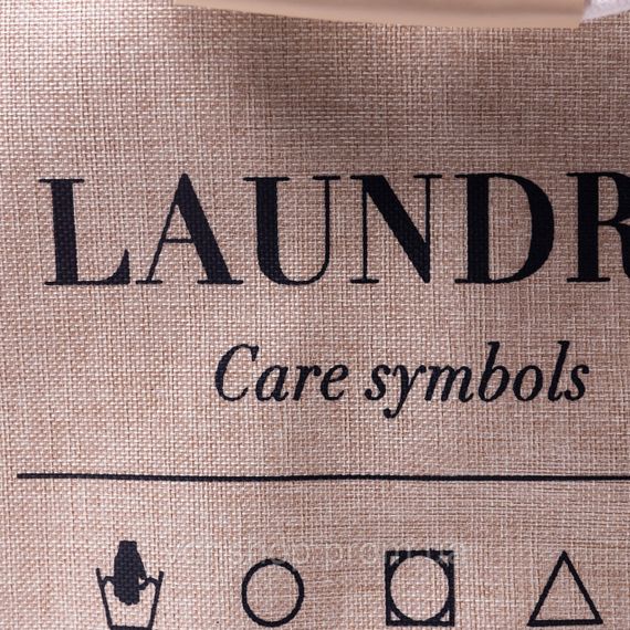 Кошик для білизни 31×26×44 (см) м'який 28 (л) Бежевий HP-41-2BE | Зображення 7