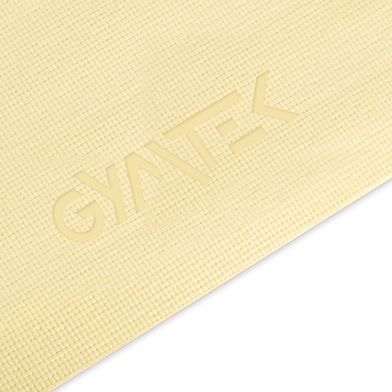 Килимок (мат) для фітнесу та йоги Gymtek Queenfit 0,5см жовтий | Зображення 4