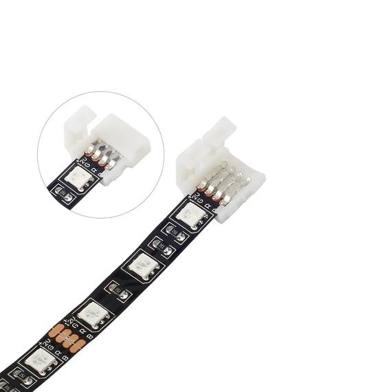 Коннектор SV на 4 контакта (4 pin) 10 мм  для RGBW LED ленты 5 шт (sv2694) | Зображення 1