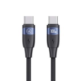 Кабель Usams US-SJ632 U85 100W Type-C / Type-C 1.2m Black (SJ632USB01)