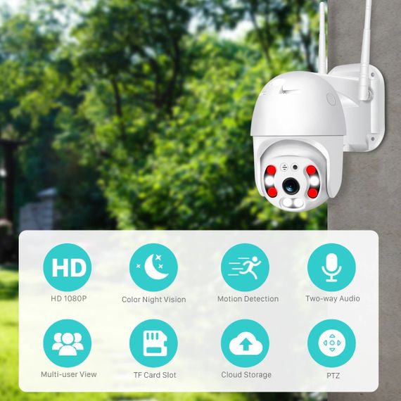 Камера відеоспостереження PTZ WiFi 2MP XPRO ICSEE 30 (MER-14069_1013) | Зображення 9