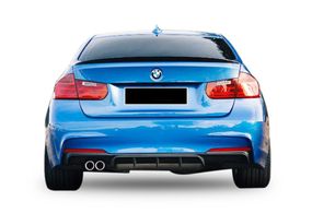 Задній дифузор DPT V-5 (для M-Performance, чорний глянець) для BMW 3 серія F-30/31/34 2012-2019 рр