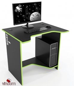 Стол геймерский ZEUS Sputnik черно-зеленый