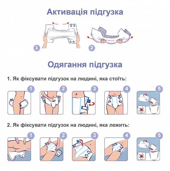 Упаковка підгузників для дорослих Seni Basic Large 4 пачки х 30 шт | Зображення 1