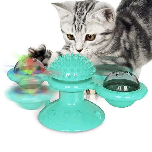 Игрушка для кота (спиннер) Rotate windmill cat toy | Зображення 2