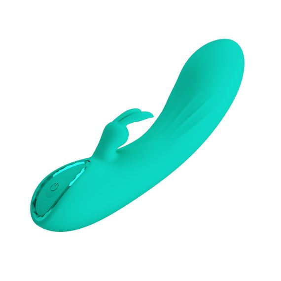 Вібратор-кролик PRETTY LOVE DJ Stick бірюзовий, 12.7 х 2.7 см Sex Aura | Зображення 3
