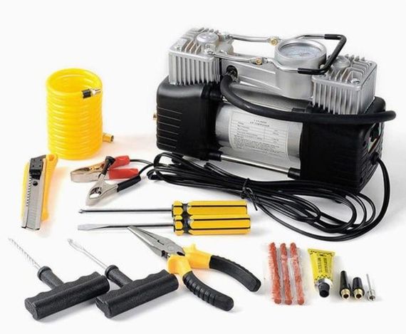 Автомобільний компресор двопоршневий V-TEKK 12В, 300Вт, 60л/хв (47576-_899) | Зображення 3