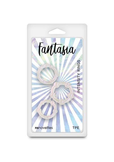 Набір ерекційних кілець NS Novelties Fantasia білий, 3 шт. | Зображення 2