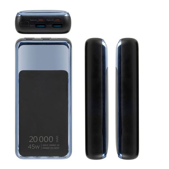 Портативний зарядний пристрій Rivacase, 20000 mA, RIVAPOWER VA1075 (Black) | Зображення 7