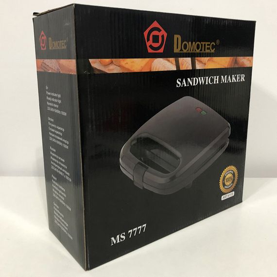 Електрична сендвічниця-бутербродниця DOMOTEC, Бутербродниця мультимейкер, Ребриста бутербродниця XZ-77 | Зображення 5