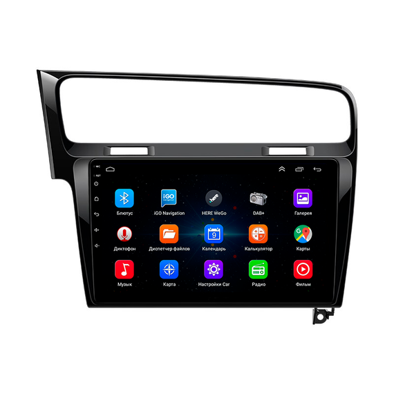 Штатная магнитола 10" Lesko для Volkswagen Golf VII 2012-2017  1/16Gb/ Wi-Fi GPS Optima Вольксваген | Зображення 1