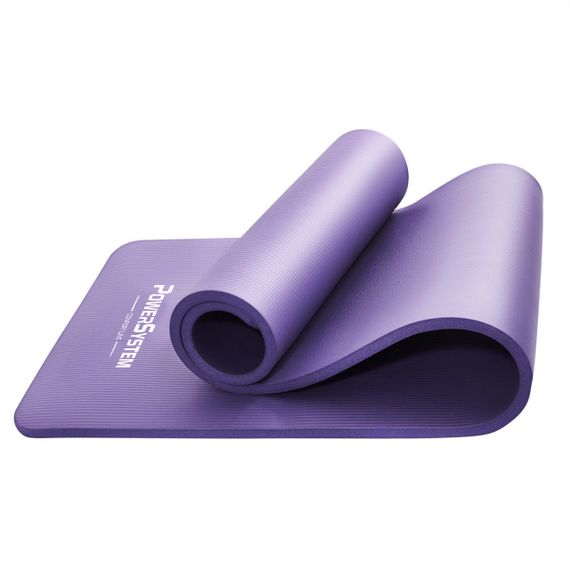 Килимок для йоги та фітнесу Power System PS-4017 NBR Fitness Yoga Mat Plus Purple (180х61х1) | Зображення 1