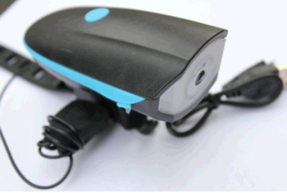 Оптика велосипедная   (фара передняя)   (LED USB General) с сигналом FM