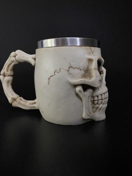 Кружка Череп 400 мл — 3D келих із нержавіючої сталі та епоксидної смоли | Зображення 1