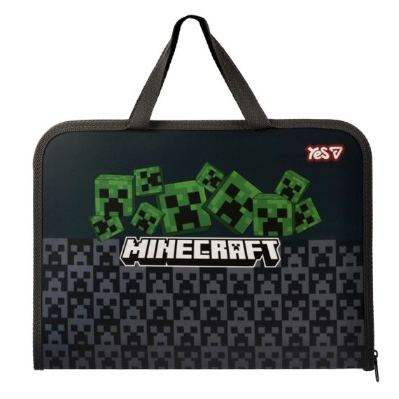 Папка портфель YES Minecraft Creepers 492355 3х26х35 см