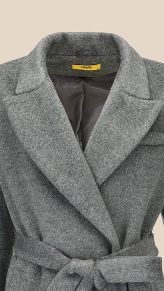 Пальто однотонне жіноче LAWA WBC02491 S Сірий shop (2000999509575) | Зображення 1