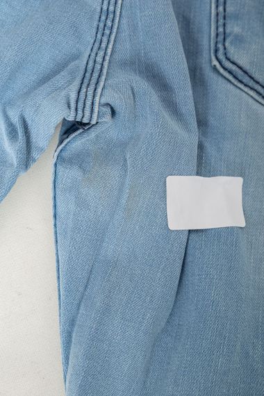 Джинсы мужские однотонные  -уценка, цвет голубой, 247R1242-U-1 | Зображення 5