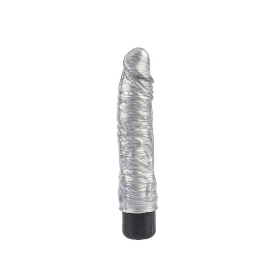 Вібратор із яскраво вираженою головкою Chisa Dark Muscle Chubby Beau, сріблястий Sex Aura | Зображення 2