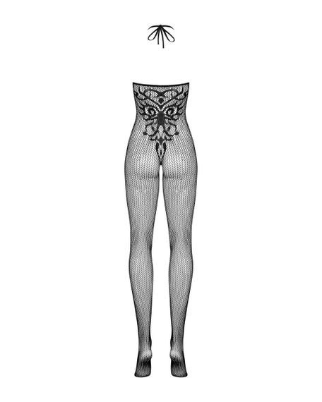 Бодистокинг Obsessive Bodystocking G308 S/M/L, халтер, декор в виде татуировки Sex Aura | Зображення 5