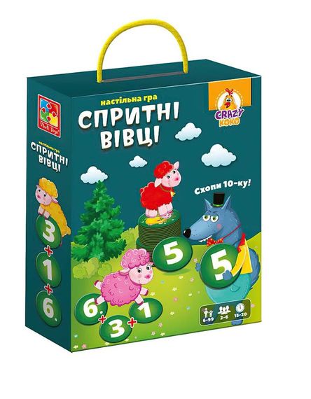 Настільна гра "Хапай 10-ку! Спритні вівці" VT8033-07 Vladi Toys, в коробці (4820234765829)