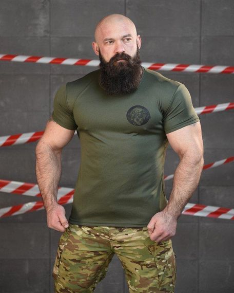 Тактична потоотводна футболка SABUR асо олива ВТ6556 | Зображення 1