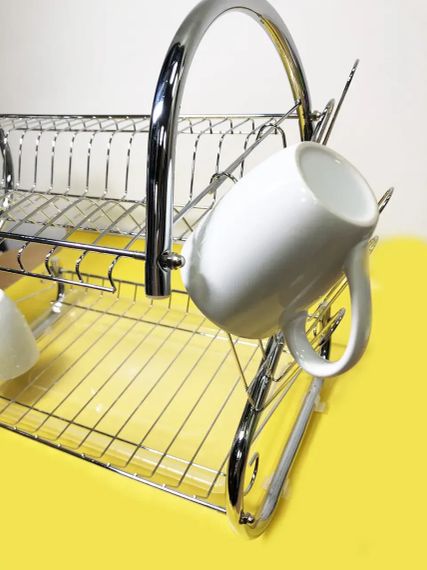 Сушарка для посуду Clean House New, Металева настільна сушарка   знижка | Зображення 7