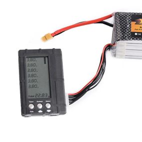 RC89600 3 in 1 Тестер напряжения для радиоуправляемых FPV дронов, Индикатор баланса АКБ