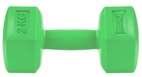 Гантель композитна PowerPlay 4124 Hercules 2 кг Зелена 1 шт (PP_4124_2kg)