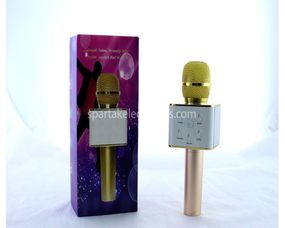 Микрофон DM Karaoke Q7 золотой (50) в уп. 50шт.