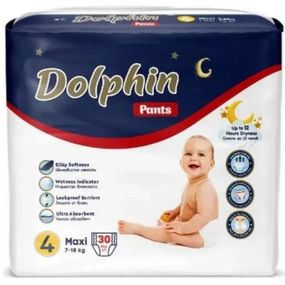 Подгузники Dolphin Dolphin 4 maxi 7-18 кг 30 шт (8680131207237)