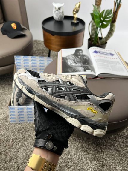 Чоловічі кросівки ASICS Gel-NYC  Black Grey Beige весна / осінь A3484 45 28.5 | Зображення 8
