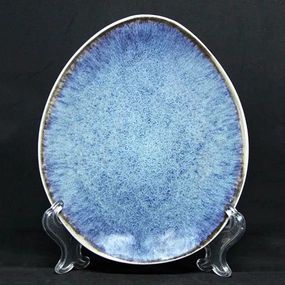 Тарілка овальна OLens Всесвіт JM-0955-BL 20х17 см