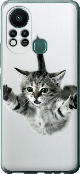 Чехол на Infinix Hot 11S Летящий котёнок "2322u-2757-17620"